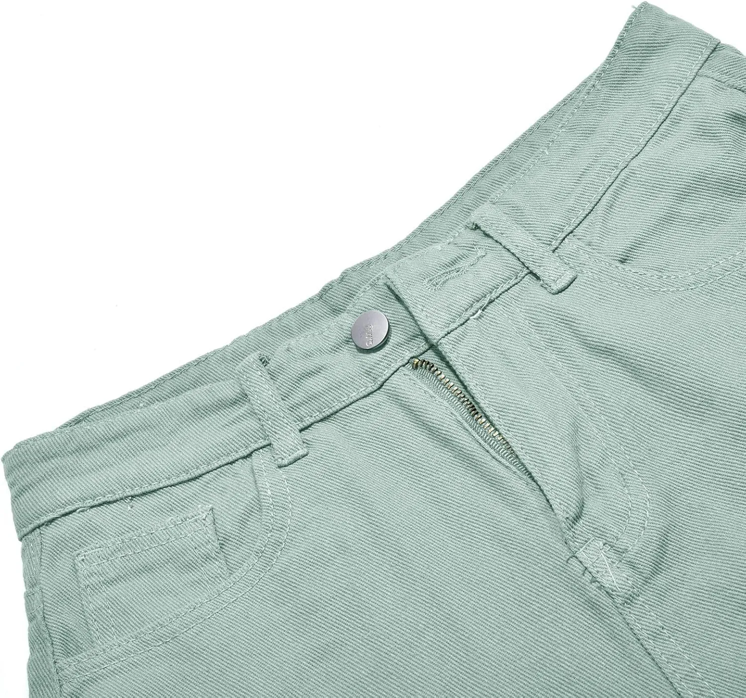 Womens Bermuda Denim Jean Jorts Casual Classic Fit High Waisted Cargo Shorts Lightweight Button Shorts with Pockets
