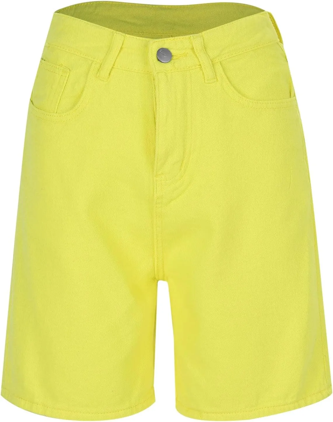 Womens Bermuda Denim Jean Jorts Casual Classic Fit High Waisted Cargo Shorts Lightweight Button Shorts with Pockets