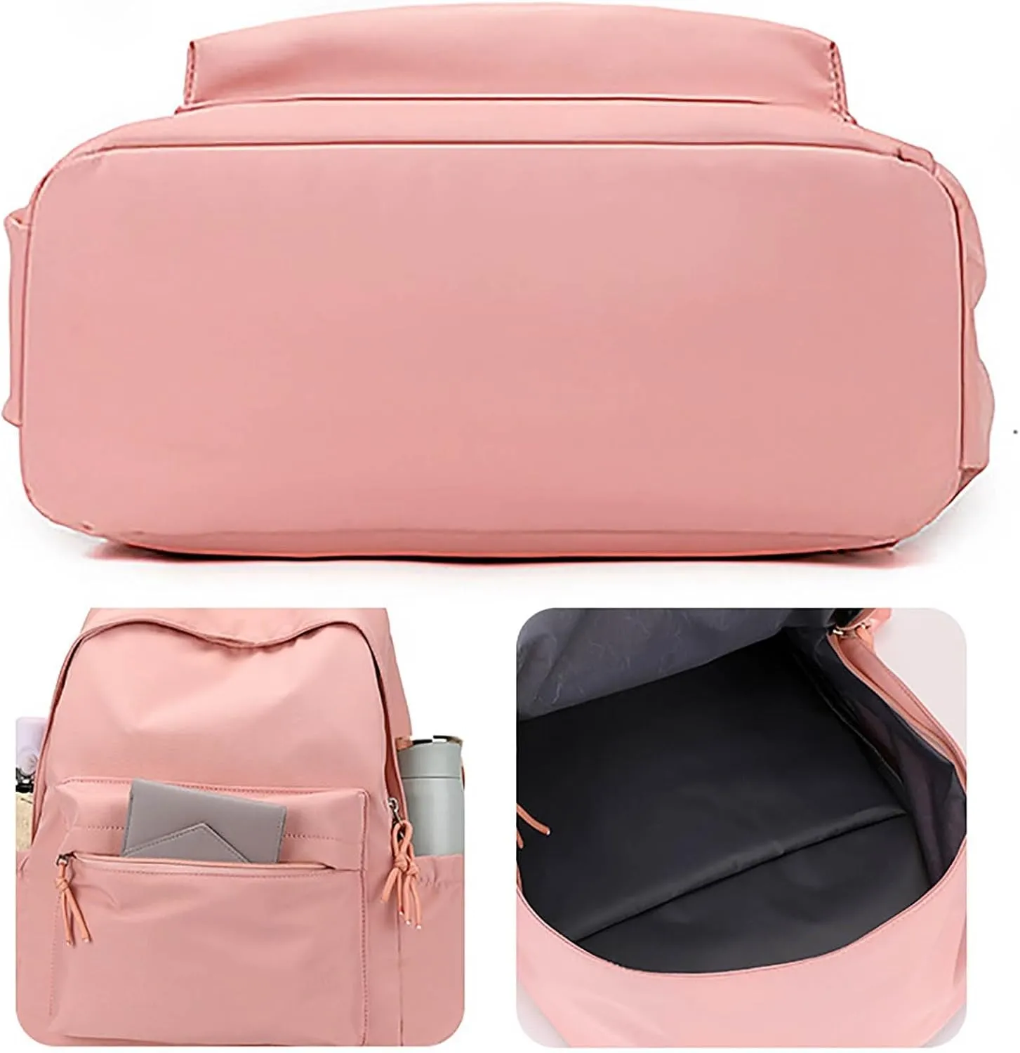 Women's Casual Fashion Backpack Soft Rucksack Ladies Shoulder Bags Medium Mini Vegan Leather Backpack for Woman(Black)