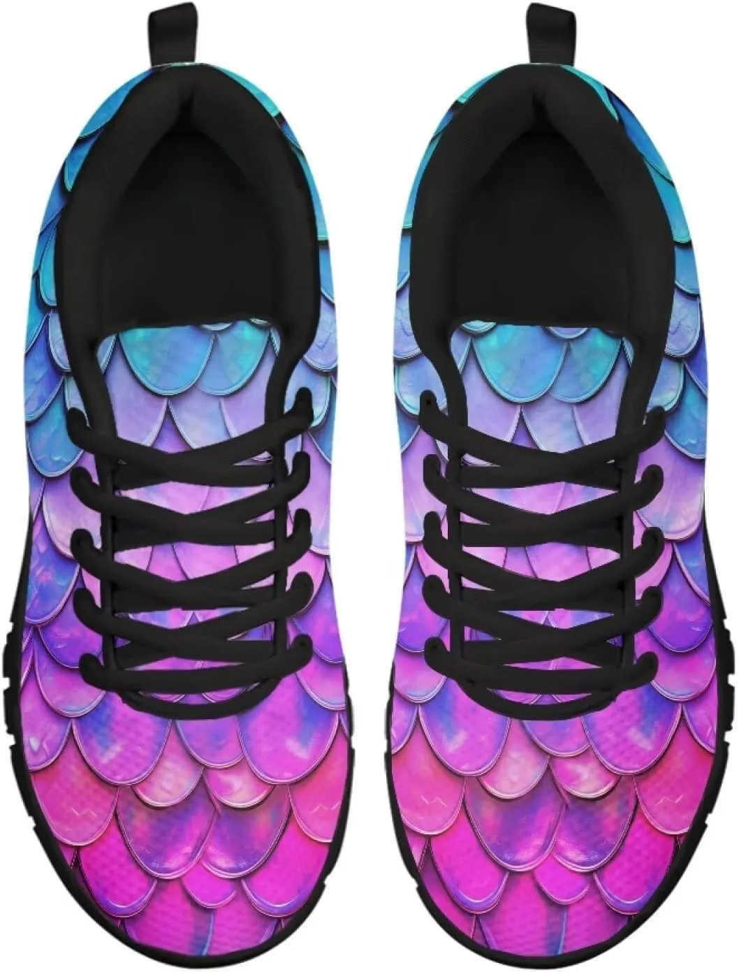 Women's Fashion Sneakers Low Top Casual Shoes Lightweight Wide Arch Support Travel Sneakers for Workout Size 5-12 Black Sole