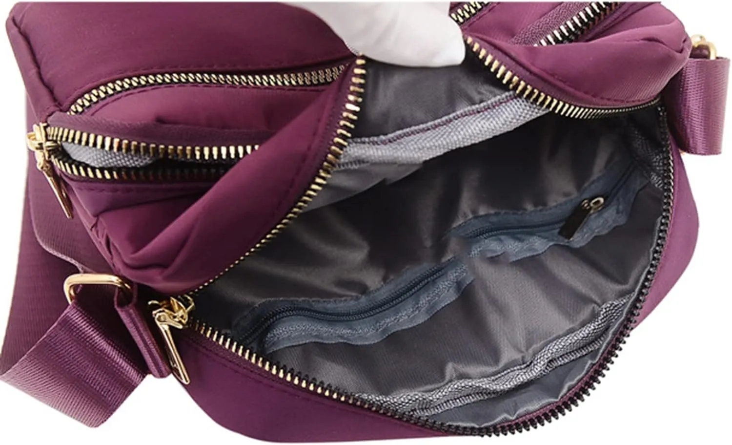 Women's Hiking Backpack Multi Pocket Crossbody Purses Soft Leather Shoulder Handbags Water Proof Bag(Khaki)