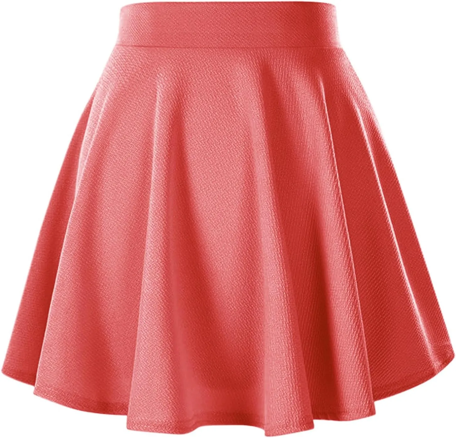 Women's Pleated Mini Skater Skirt Stretch Basic School Cheerleader Tennis Skirt Comfy Casual Uniform 2025 Summer