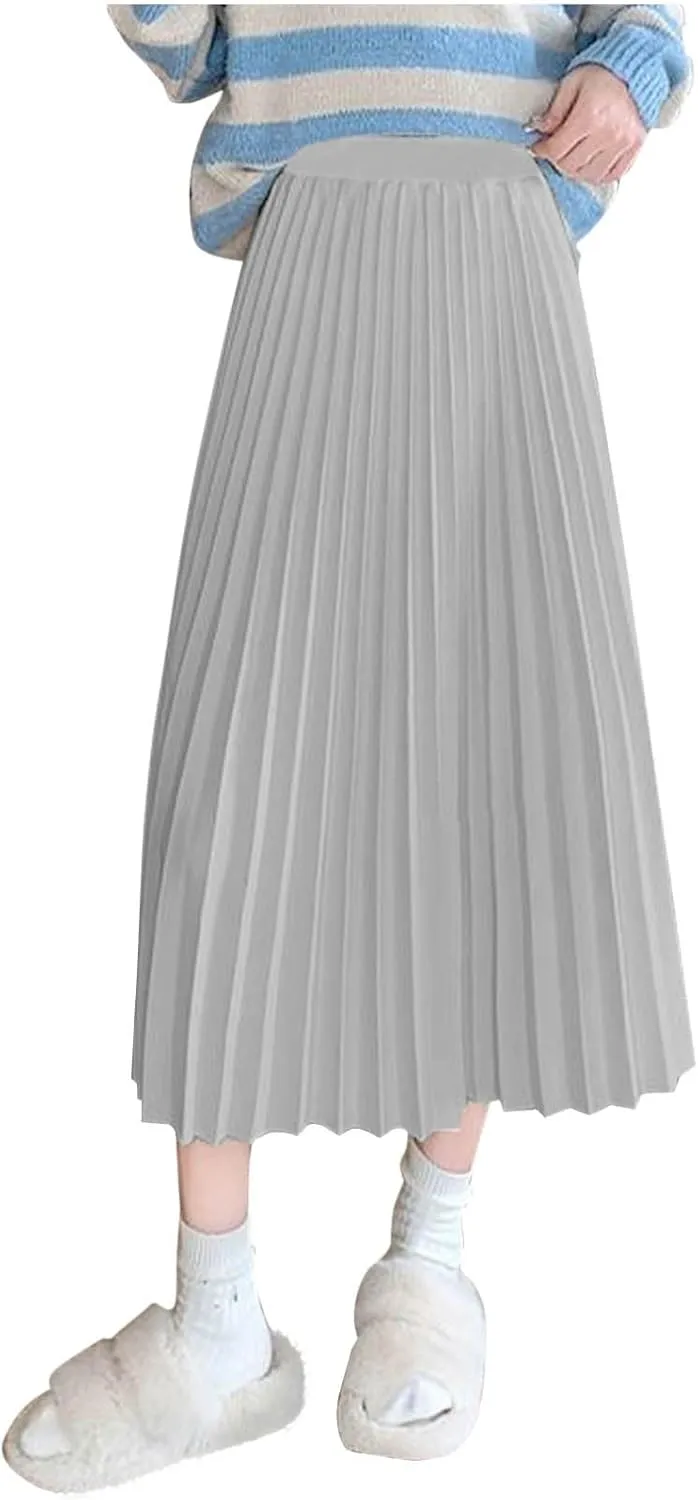 Women's Plus Size Satin Skirts 2025 Fashion Drawstring High Waisted Going Out Skorts Casual Summer Solid Loose Skirt
