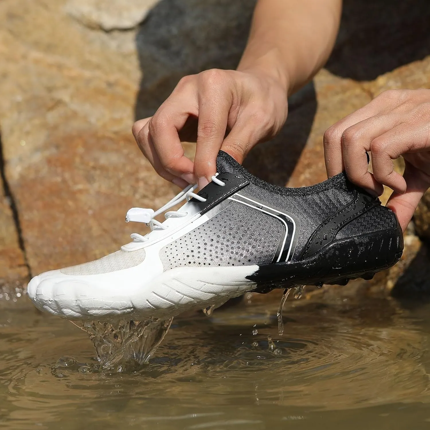 Womens Walking Shoes Slip on Dressy Knitted Non Slip Arch Support Running Shoes Breathable Mesh Sports Workout Tennis Shoes Fashion Lace Up Sneakers