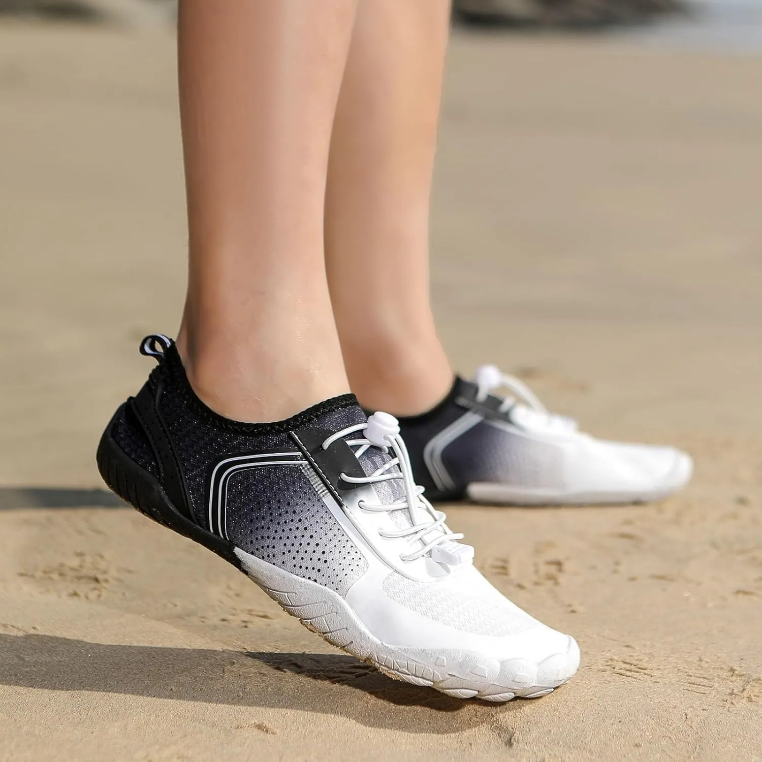 Womens Walking Shoes Slip on Dressy Knitted Non Slip Arch Support Running Shoes Breathable Mesh Sports Workout Tennis Shoes Fashion Lace Up Sneakers