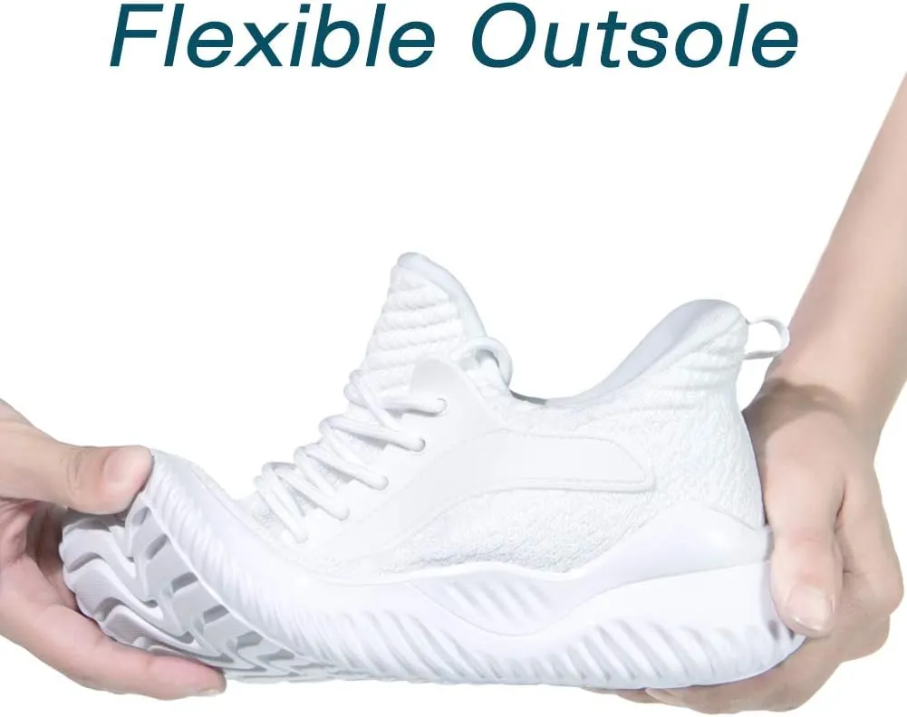 Womens Walking Shoes - Slip On Tennis Running Shoes Memory Foam Lightweight Work Sneakers for Indoor Outdoor Gym
