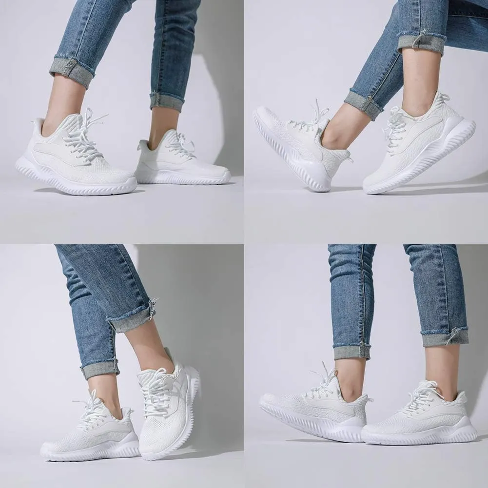 Womens Walking Shoes - Slip On Tennis Running Shoes Memory Foam Lightweight Work Sneakers for Indoor Outdoor Gym