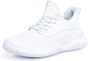 Womens Walking Shoes - Slip On Tennis Running Shoes Memory Foam Lightweight Work Sneakers for Indoor Outdoor Gym