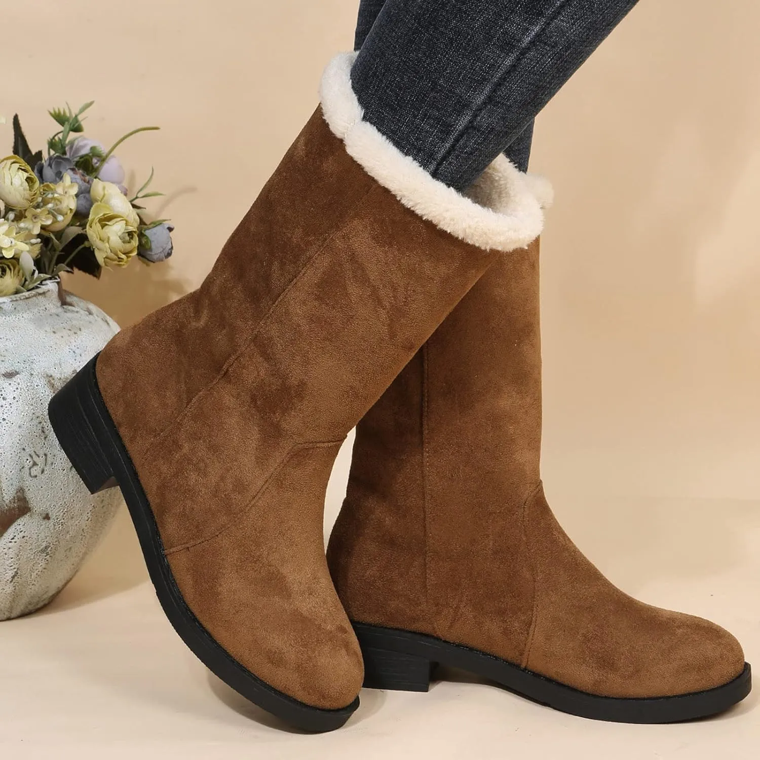 Womens Waterproof Winter Boots Size 9 Winter Snow Boots Women 2023 Womens Winter Booties Winter Boot Women Womens Winter Hiking Boots
