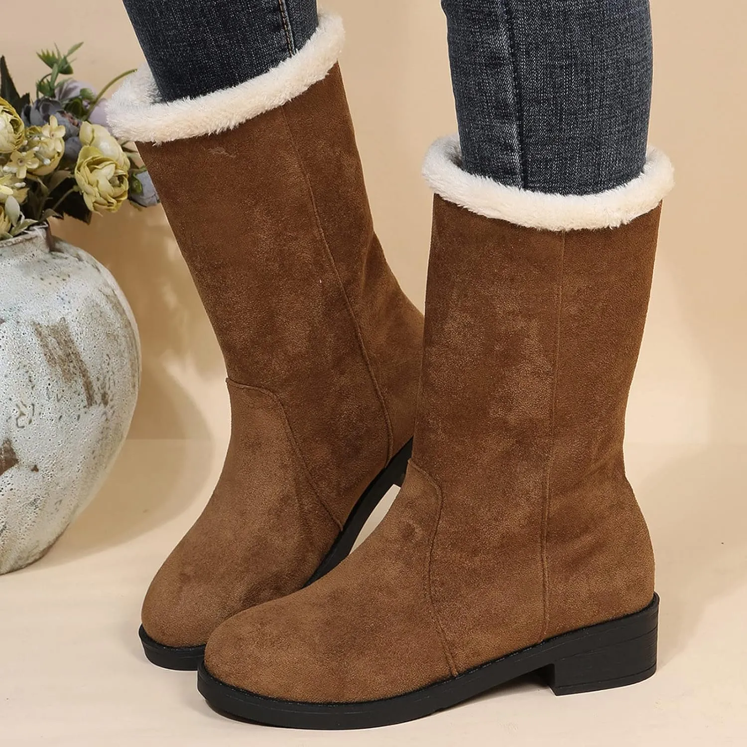 Womens Waterproof Winter Boots Size 9 Winter Snow Boots Women 2023 Womens Winter Booties Winter Boot Women Womens Winter Hiking Boots
