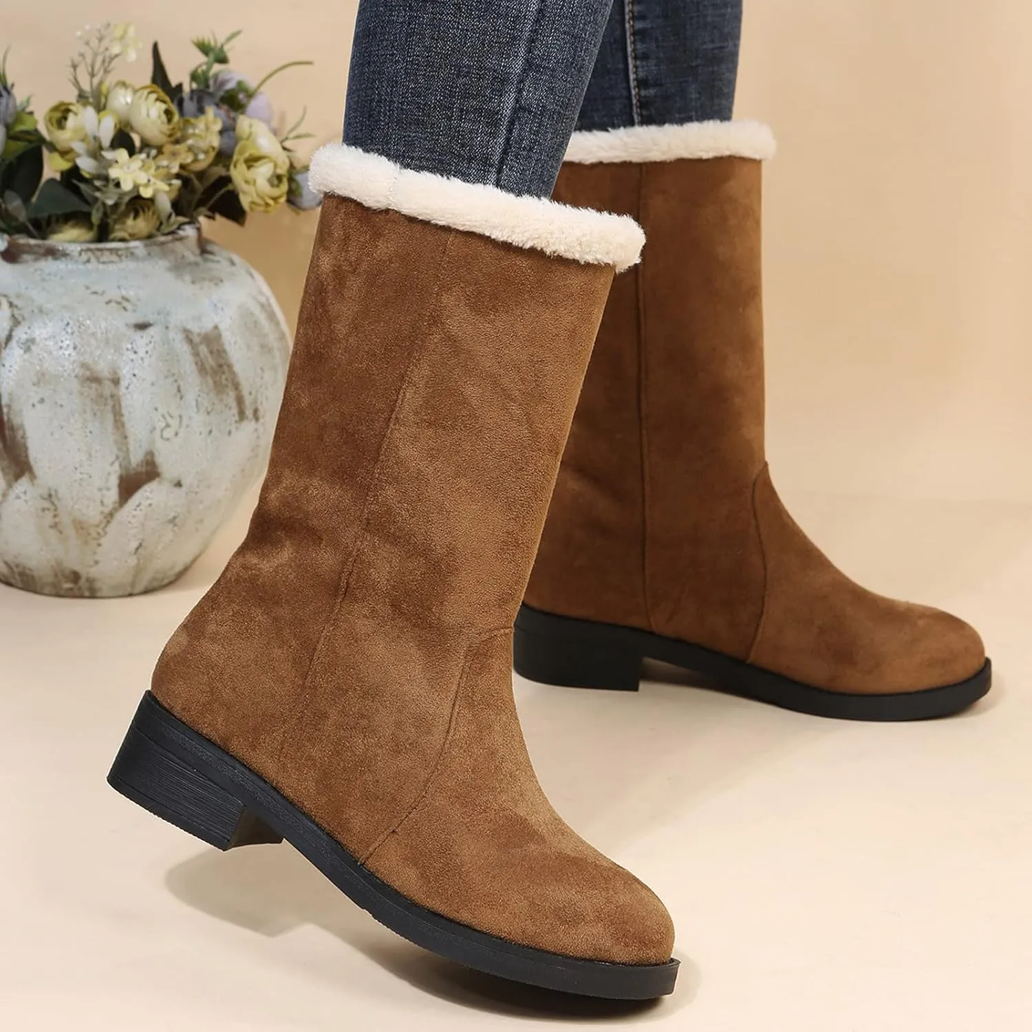 Womens Waterproof Winter Boots Size 9 Winter Snow Boots Women 2023 Womens Winter Booties Winter Boot Women Womens Winter Hiking Boots