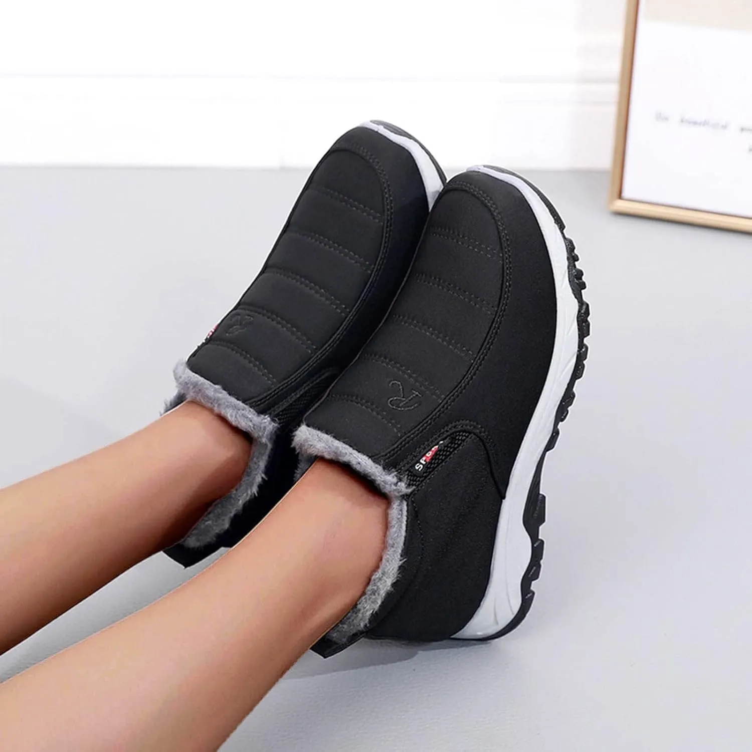 Women's Wide Calf Wide Width Snow Boots Waterproof Winter Boots for Women Lightweight Womens Winter Boots Wide Toe Womens Tall Rubber Boots Waterproof Winter Boot for Women 2023 Trendy