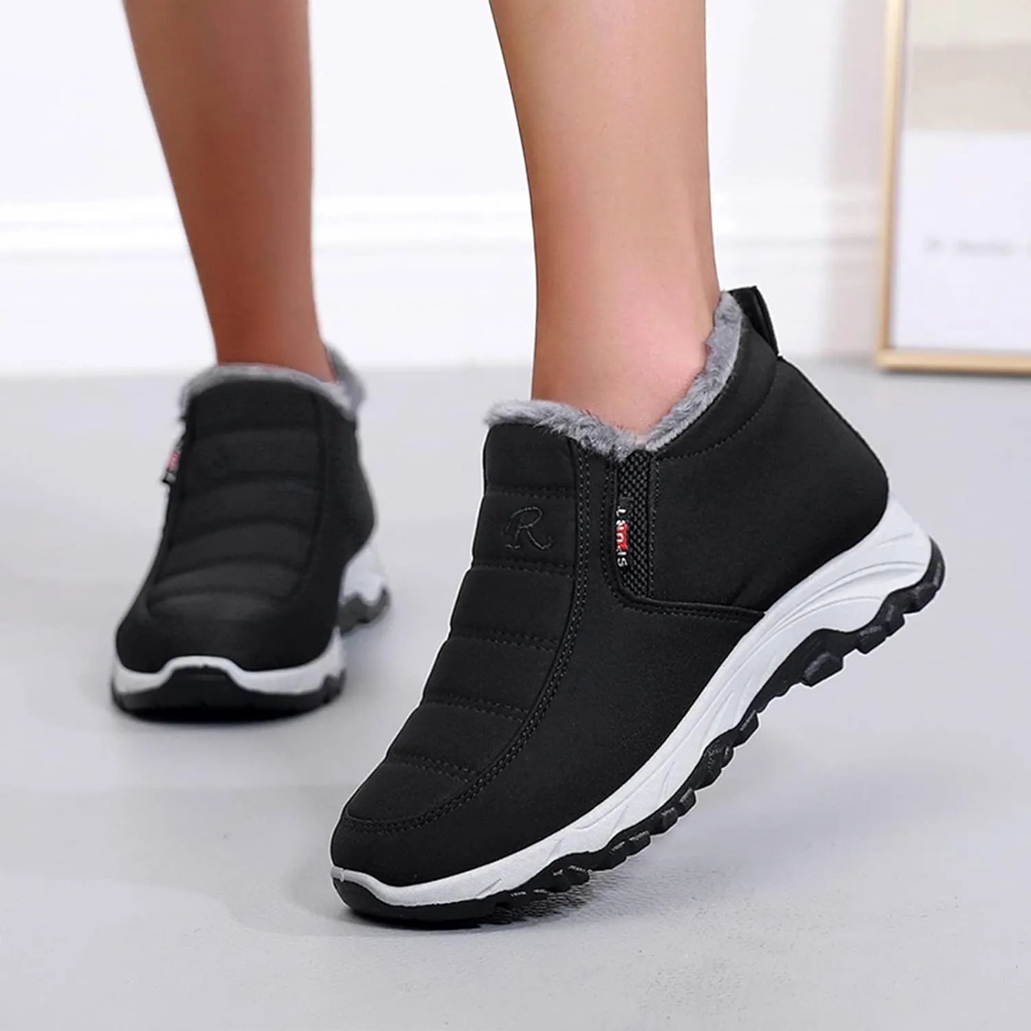 Women's Wide Calf Wide Width Snow Boots Waterproof Winter Boots for Women Lightweight Womens Winter Boots Wide Toe Womens Tall Rubber Boots Waterproof Winter Boot for Women 2023 Trendy