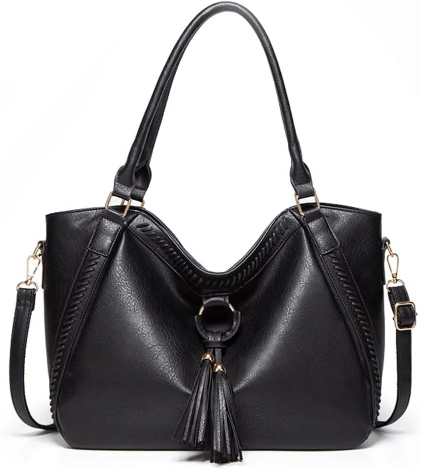 YAQUNICER Hobo Tote Bag Purses and Handbags for Women Top Handle Satchel Soft PU Leather Shoulder Bag