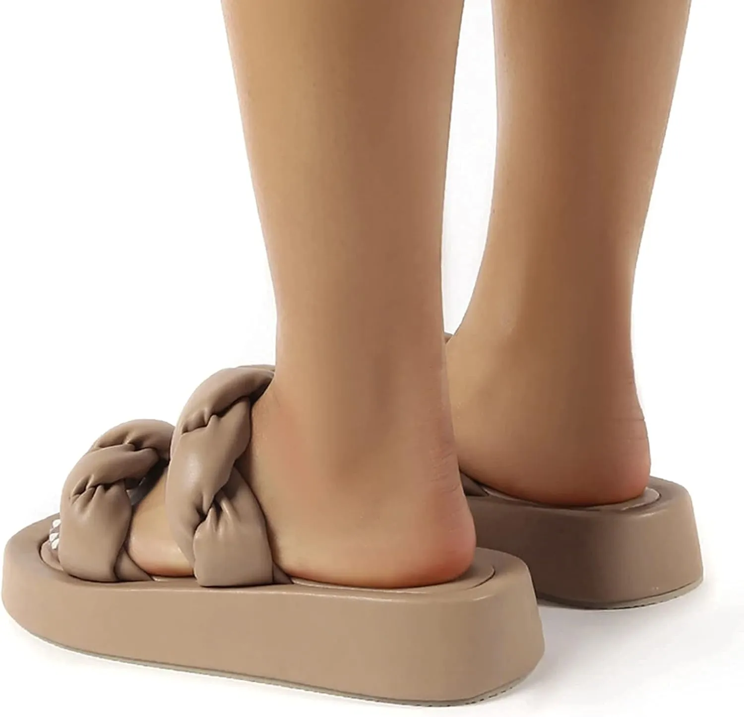 ZBYY Sandals for Women Flat,Comfy Open Toe Platform Sandal Shoes Summer Beach Travel Fashion Ladies Slipper Flip Flops